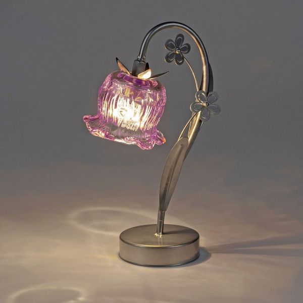 formano Tischleuchte Frühlingszeit, LED, mit Timerfunktion, Rosa, Blume, H: 31cm