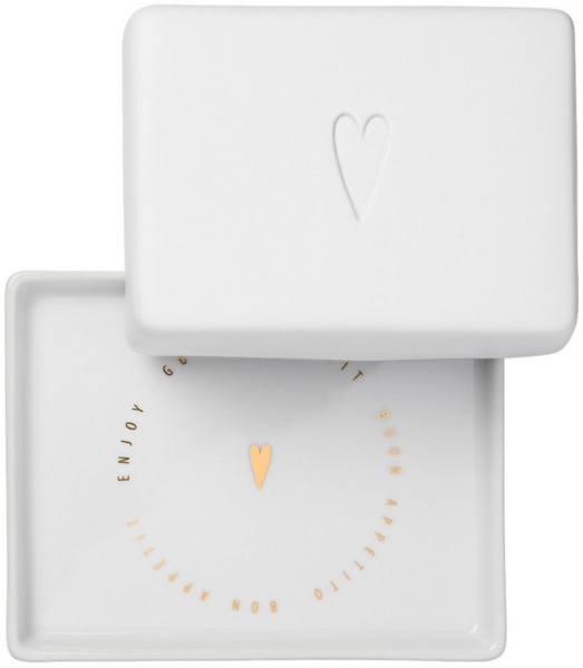 Räder P.e.t. 1/4 Butterdose Herz 10x6x8 cm