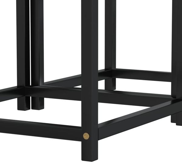 vidaXL Beistelltische 2 Stk. MDF Schwarz und Gelb 331656 Bild 6