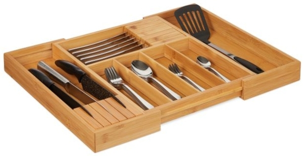 Besteckkasten Bambus ausziehbar 10027482