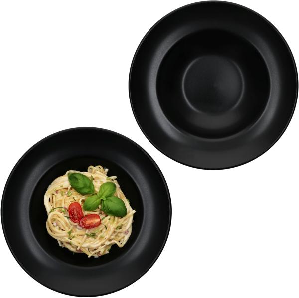 2er Set NERO Pastateller 27cm schwarz - 27020614