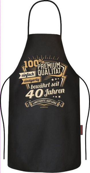 RAHMENLOS® Grillschürze als Geschenk zum 40. Geburtstag - bewährt seit 40 Jahren