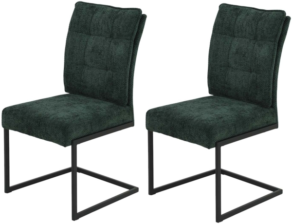 2er Set XL Schwingstuhl Olivia - Grün