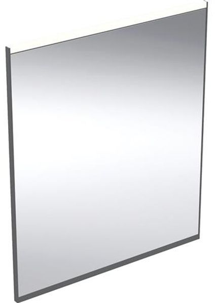 Spiegel option plus schwarz m/ Licht 600x700 mm