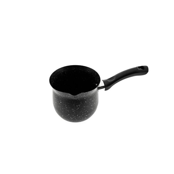 Kaffeekanne, Türkischer Kaffee mit aromatischen Genuss aus Granit in Schwarz 500 ml