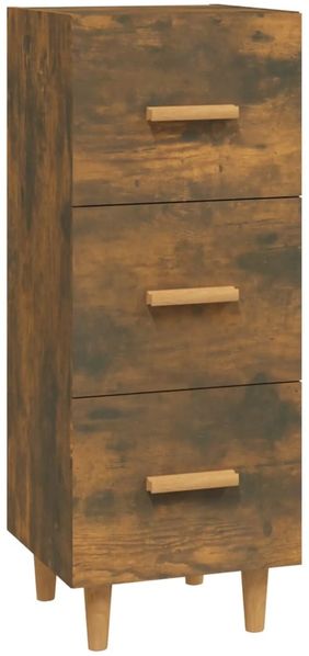 Sideboard, Kommode Räuchereiche 34,5x34x90 cm Holzwerkstoff j2315p