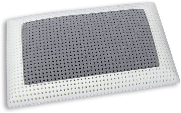 Dmora Set mit 4 Kopfkissen Prezzemolo, Bettkissen, Ergonomisches Produkt, Schlafzimmerkissen, Made in Italy, 70x40 h14 cm, Weiß