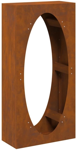 vidaXL Brennholzregal 50x23x100 cm Wetterfester Stahl 864186