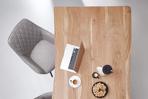 Landhaus Esstisch »Utrecht« 5cm Baumkante Akazie Natur 220x100 schwarz 525963 Bild 7