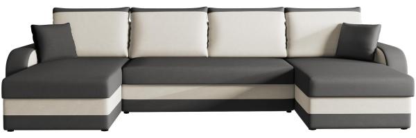 Ecksofa Kristofer U, Farbe: Alova 36 + Alova 71