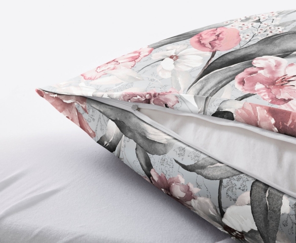 Kleine Wolke Bettwäsche Hanako, Mako-Satin, 2 teilig, mit floralem Dessin Bild 2