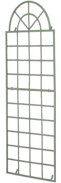 Rankgitter GUNNAR - 70 x 1 x 180 cm, Metall, Antik-Grün | Rankhilfe Kletterpflanzen Gartendekoration