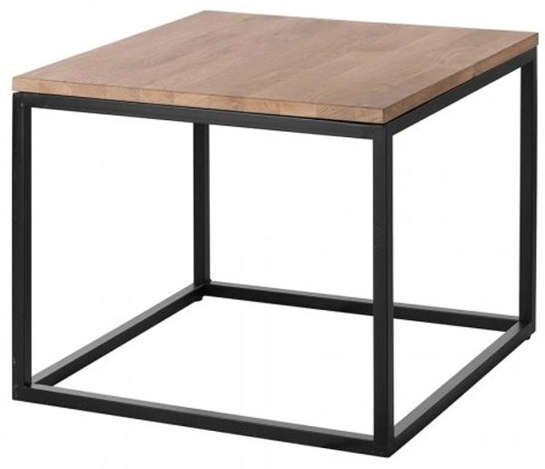 Fink Beistelltisch Novara Schwarz Eiche weiß geölt (55 x 55 x 45 cm) 168323