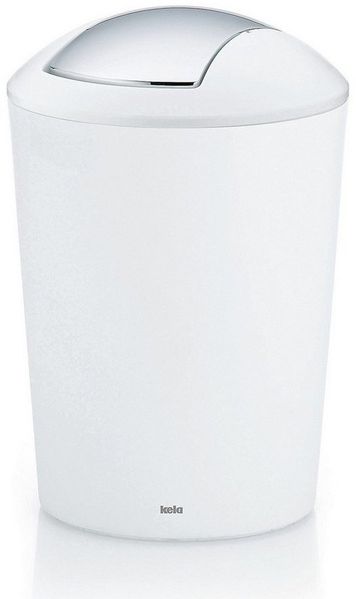 kela 'Marta' Kosmetikeimer, Deckel abnehmbar, Kunststoff, 5 Liter, Weiß