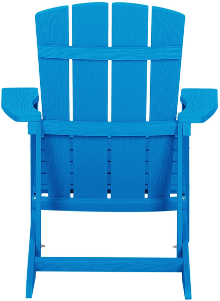Gartenstuhl ADIRONDACK mit Fußstütze Blau Bild 7