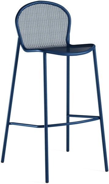 4er Set Ronda X Barhocker blau
