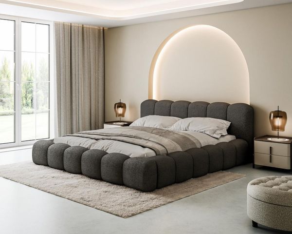 Compleo Polsterbett Designerbett, Wolkenbett, TOPSELLER, Modern Schlafzimmer, Made in EU, Wolkenbett modern