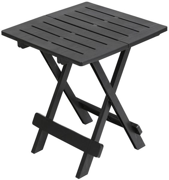 Camping Klapptisch Adige Anthrazit Beistelltisch Gartentisch Balkontisch Hocker Terrassentisch Campingtisch Bistrotisch Partytisch Kaffeetisch Tisch Gartenmöbel Fußhocker