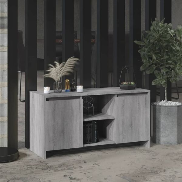 vidaXL TV-Schrank Grau Sonoma 102x37,5x52,5 cm Holzwerkstoff 813021