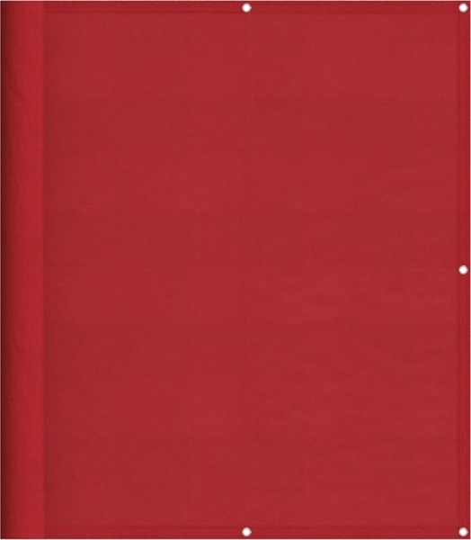 vidaXL Balkon-Sichtschutz Rot 120x800 cm 100% Polyester-Oxford 42002136
