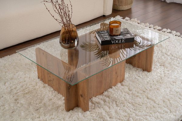 Skye Decor Couchtisch 100% TEMPERED GLASS, 30 cm x 65 cm x 105 cm 353NRD11