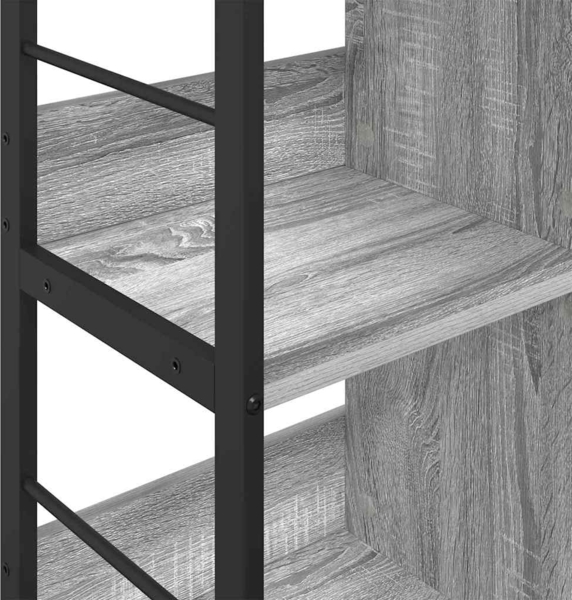 vidaXL Bücherregal Graues Sonoma 102 x 32 x 72,5 cm Holzwerkstoff 884015 Bild 7