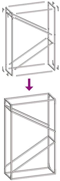 vidaXL Brennholzregal Anthrazit 60x25x100 cm Kaltgewalzter Stahl 864329 Bild 10
