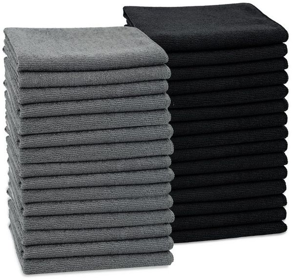 ZOLLNER Geschirrtuch, (Spar-Set, 30-tlg), 32 x 32 cm, 80% Polyester, 20% Polyamid, vom Hotelwäschespezialisten