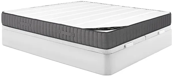 Vente-unique - AUDACE Mattress and bed base set StoffHolz, Platte - B 180 cm x H 26 cm30 cm x L 200 cm