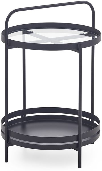 Couchtisch (B/H/T: 44x62x44 cm) in schwarz