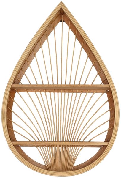 KidsDepot Wandregal - Marin Tropfen - Rattan Holz