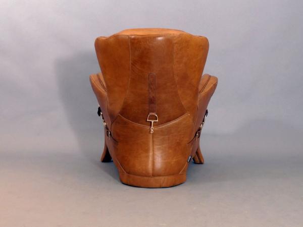 Ohrensessel Whitehorse Columbia Brown Vintage-Leder Bild 5