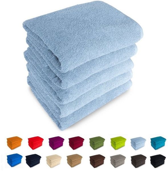 MatratzenL.A.B® Handtücher 500 g/m² Blauer Schwan®, 100% Baumwolle (einzeln verpackt, 1-St), zur Auswahl: 30x50 cm, 50x100, 70x140, 50x70, mit Aufhänger, 23 Farben