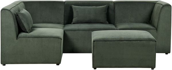 Sofa mit Ottomane LEMVIG Dunkelgrün Rechtsseitig Bild 5