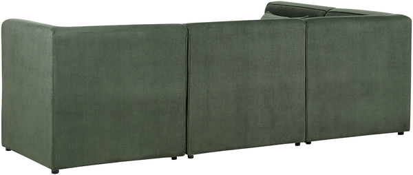 Sofa mit Ottomane LEMVIG Dunkelgrün Rechtsseitig Bild 6