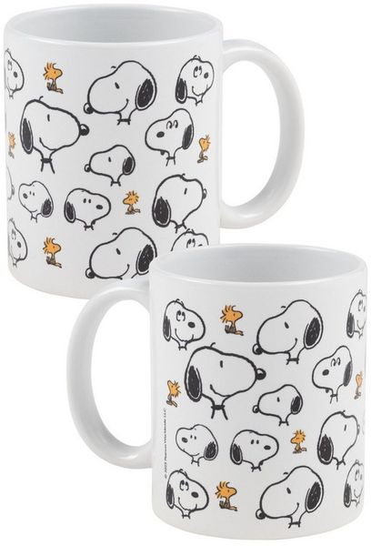 United Labels® Tasse The Peanuts Snoopy Tasse Allover Kaffeetasse Becher 320 ml, Keramik