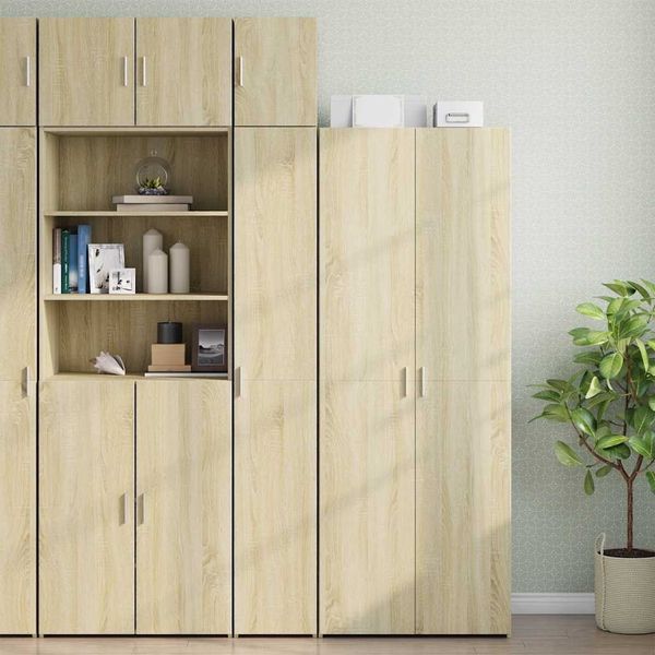 vidaXL Hochschrank Schmal Sonoma-Eiche 30x42,5x225 cm Holzwerkstoff 3281261