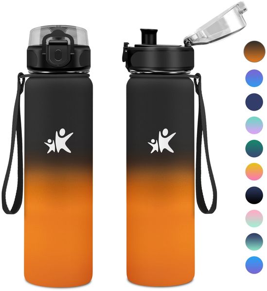 KollyKolla Trinkflasche 500ml, Thermosflasche, BPA-Frei Isolierflasche, Thermoskanne Metall Auslaufsicher, Wasserflasche für Kinder, Schule, Sport, Sprudel, Fitness, Outdoor, Camping
