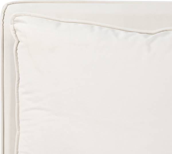 Bett mit Lattenrost Stoff BAJONNA 180 x 200 cm Hellbeige Bild 7