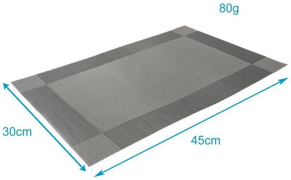 Intirilife Platzset, (Set, 6-St, 6x Platzset), Tischset Tischmatte Untersetzer abwischbar hitzebeständig