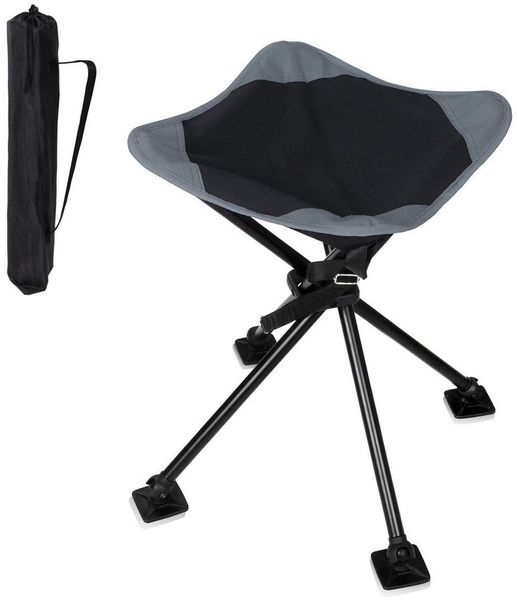 yourGEAR Campingstuhl your GEAR Campinghocker Sesto Vierbein Hocker große Sitzfläche 120kg