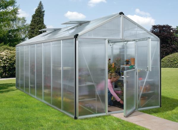 Vitavia Gewächshaus "Zeus 15700", aluminium eloxiert, 15,7 m²,10 mm HKP