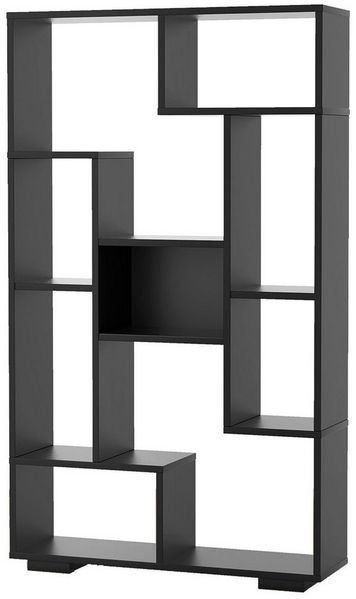COSTWAY Bücherregal, Holz mit 9 Fächern, Raumteiler geometrisch, 70 x 20 x 120 cm