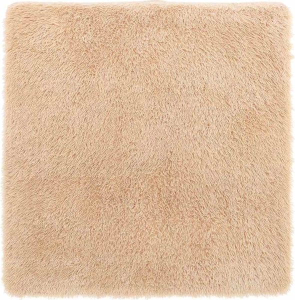 vidaXL Teppich Shaggy Hochflor NAVARRA Beige 200x200 cm Polyester 4102877