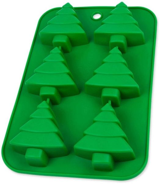 wisefood Silikonform Silikonform Tanne - grün 26 x 17.5 x 2.5 cm - 1 Form, (1-tlg)
