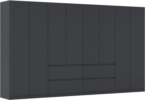 rauch Drehtürenschrank Schrank Garderobe MAINZ Breiten 91/136/181/226/271/315/360, Höhe 210cm (3 verschiedene Ausstattungen BASIC/CLASSIC/PREMIUM (inkl. SOFT-CLOSE) grifflose Front, Außentüren mit Push-to-Open Funktion MADE IN GERMANY