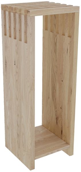 Linea Natura 'NOAM' Beistelltisch, Massivholz Eiche, 31 x 90 x 31 cm, Eiche massiv geölt