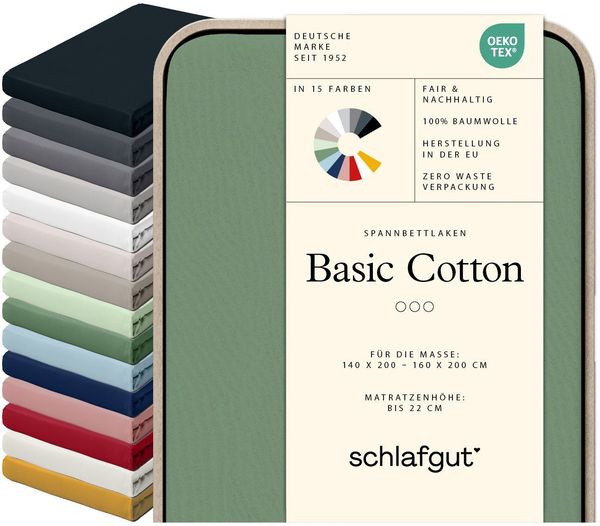 Schlafgut Mako Jersey Spannbetttuch Spannbettlaken 140x200 160x200