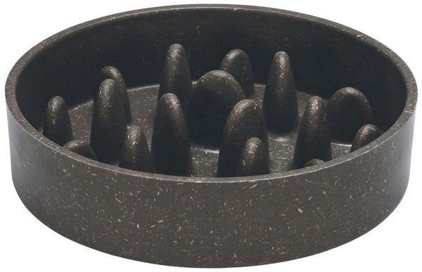 Designed By Lotte Antischlingnapf Antischling-Napf Pom grau aus Bambus für Katzen