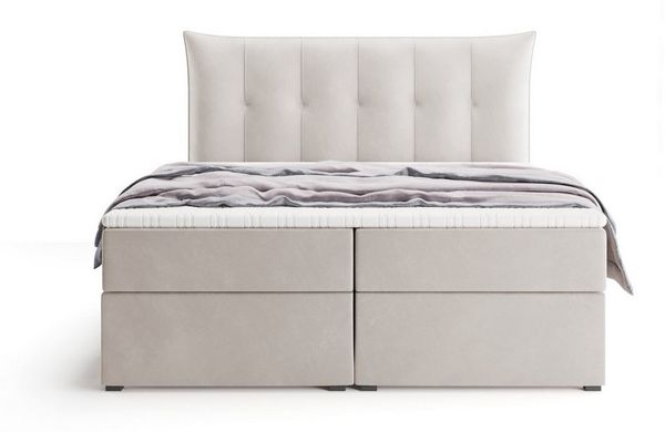 Labett Boxspringbett mit Bettkasten & H3/H4 Matratze PREMIUM 10, 160x200 180x200 200x200 (2 Bettkästen, Topper), 7-Zonen Taschenfederkernmatratze H3 oder H4